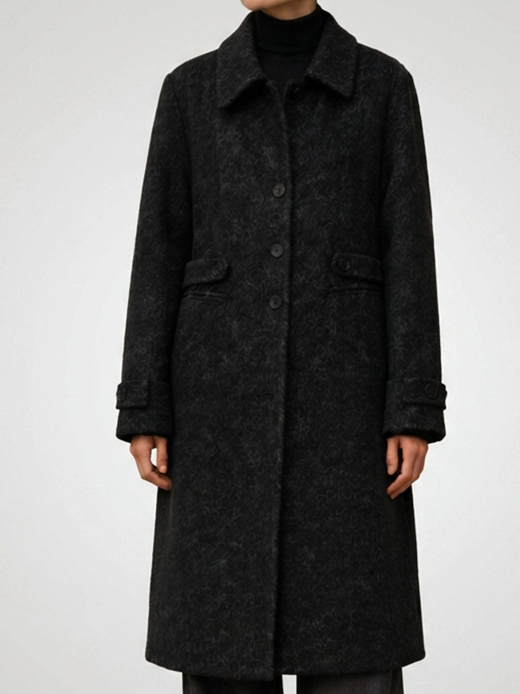 2026 New European American-Style Double-Faced Wool Long Warm Coat Exclusive Cross-Border Supply High-End Customizable Reversible GC0001