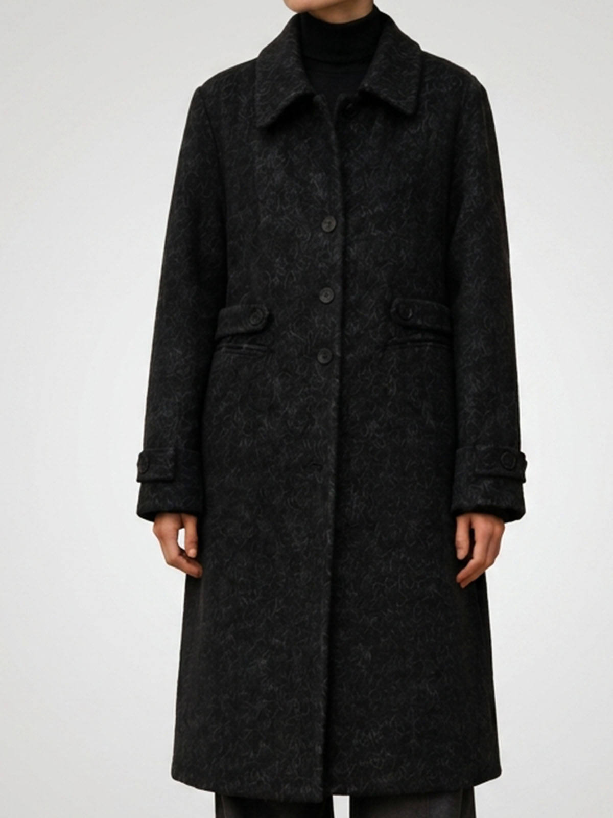 2026 New European American-Style Double-Faced Wool Long Warm Coat Exclusive Cross-Border Supply High-End Customizable Reversible GC0001