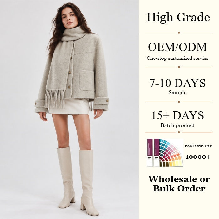 2026 Winter Women's Clothing, Chanel Style Design Cashmere Wool Coat Apparel Stock H2678