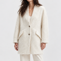 2026 New Winter Women's Fashion Reversible Double-Faced Wool Coat Loose Designer Jacket 6696