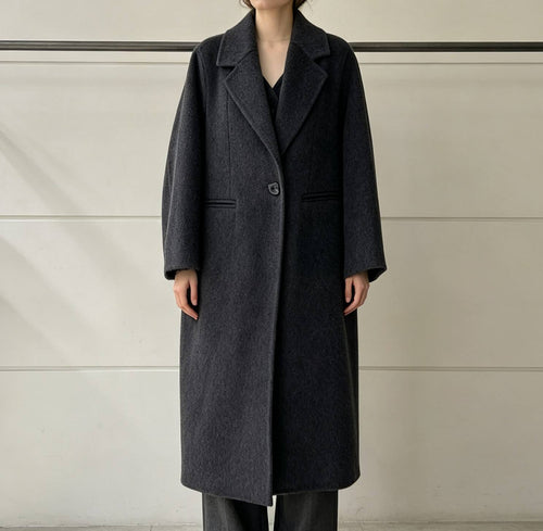 Autumn Women's Long Cashmere Wool Coat Double Face Wool Overcoat 8355