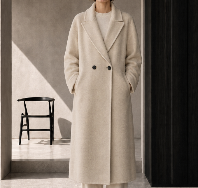Women's Wool Thick Warming Winter Overcoat Elegant Coat 818