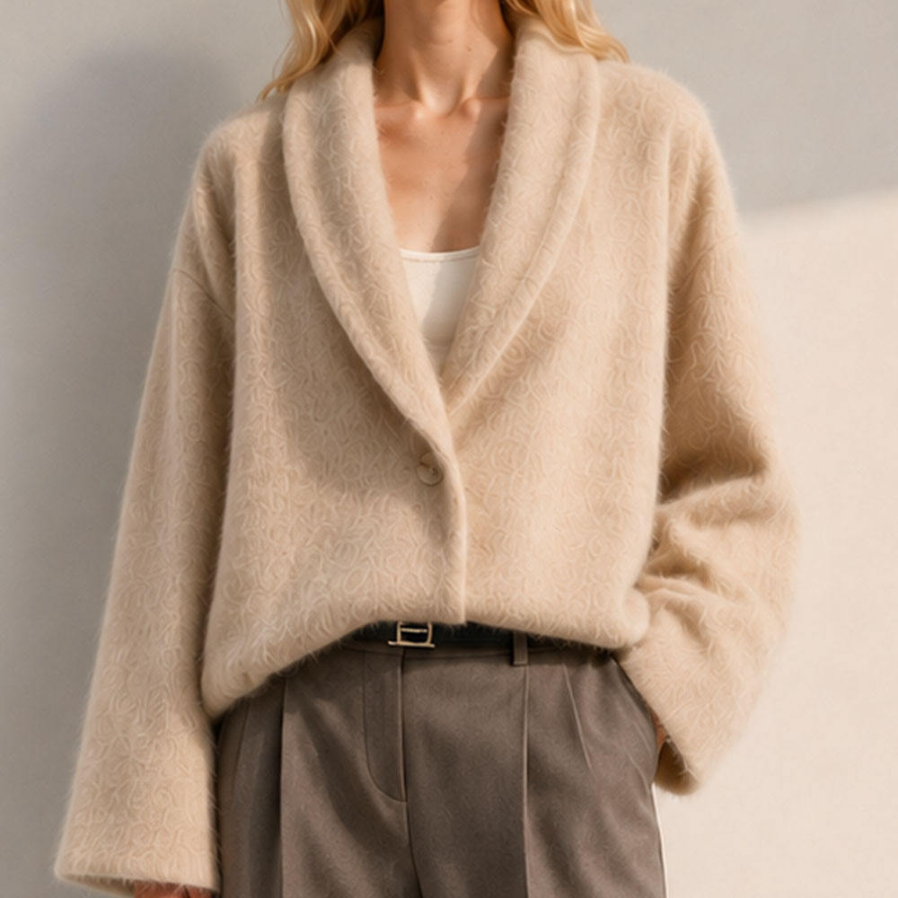 2026 New Autumn Winter Casual Cashmere Woolen Coat Designer-Inspired Wool Jacket Fleece Lining Elegant Handcrafted Thick Single GC0034