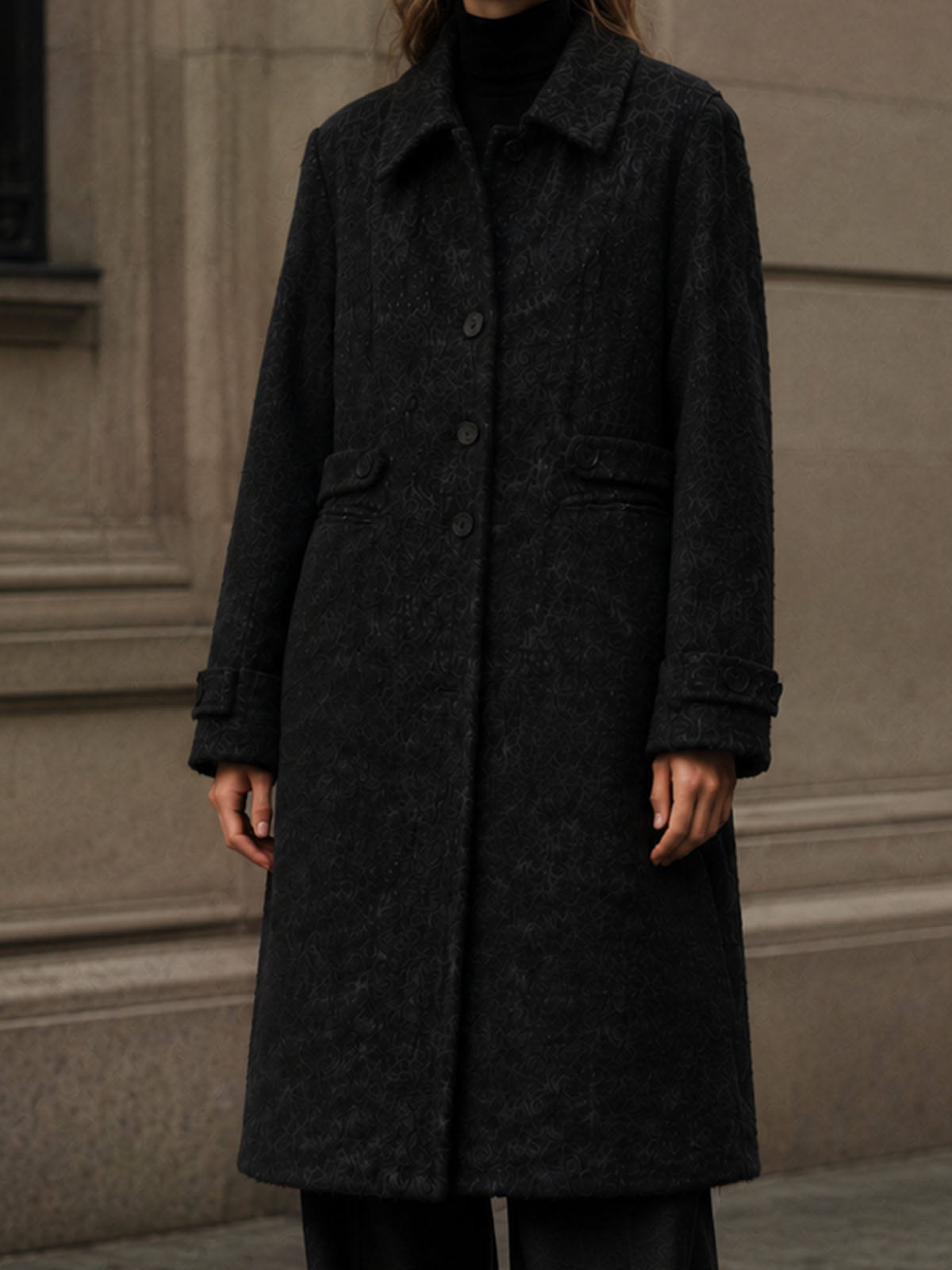 2026 New European American-Style Double-Faced Wool Long Warm Coat Exclusive Cross-Border Supply High-End Customizable Reversible GC0001