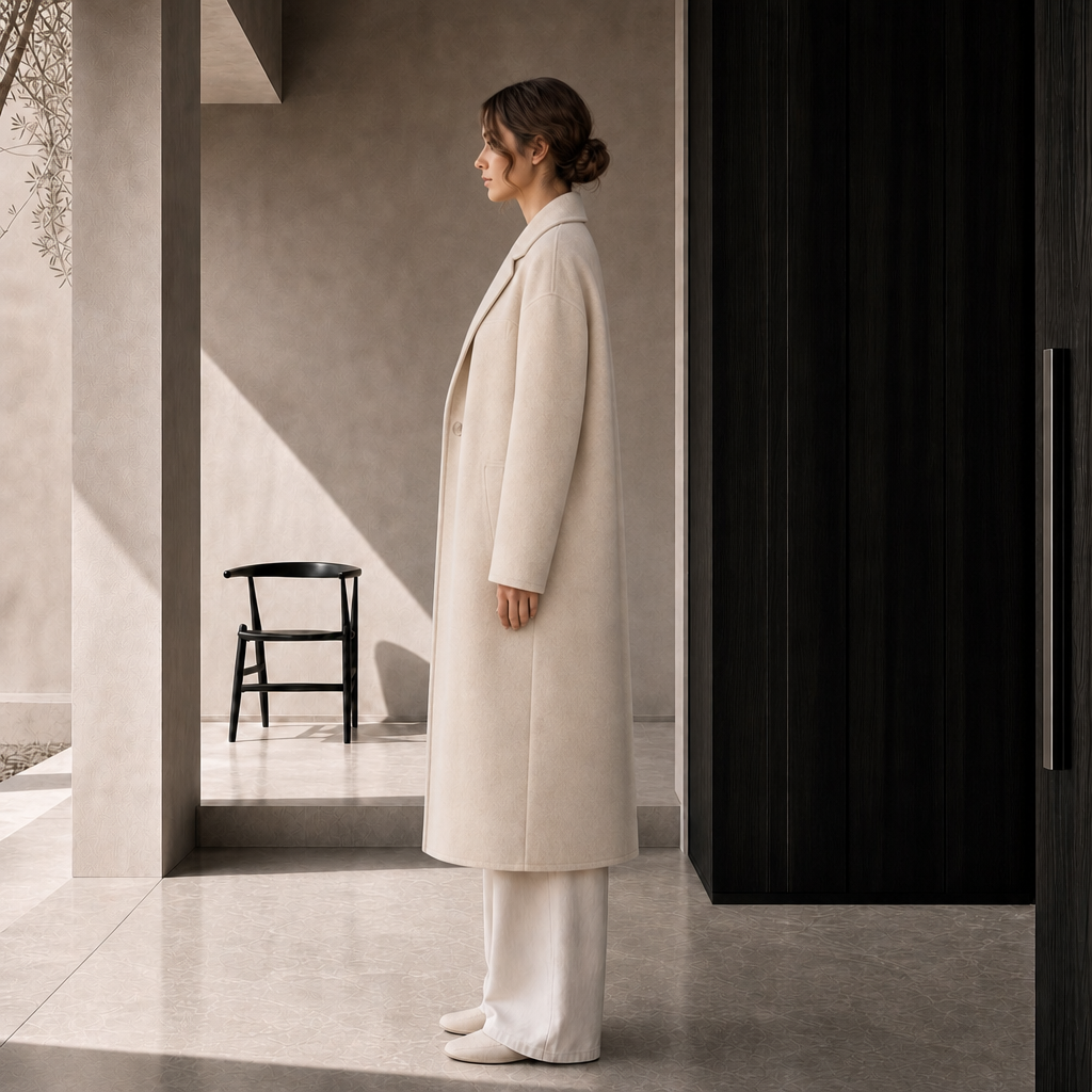 Women's Wool Thick Warming Winter Overcoat Elegant Coat 818