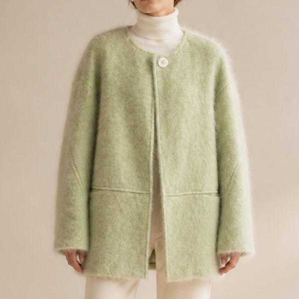 Women's Elegant Wool Overcoat Luxury Fashion Thick Warm Winter Coat 6635