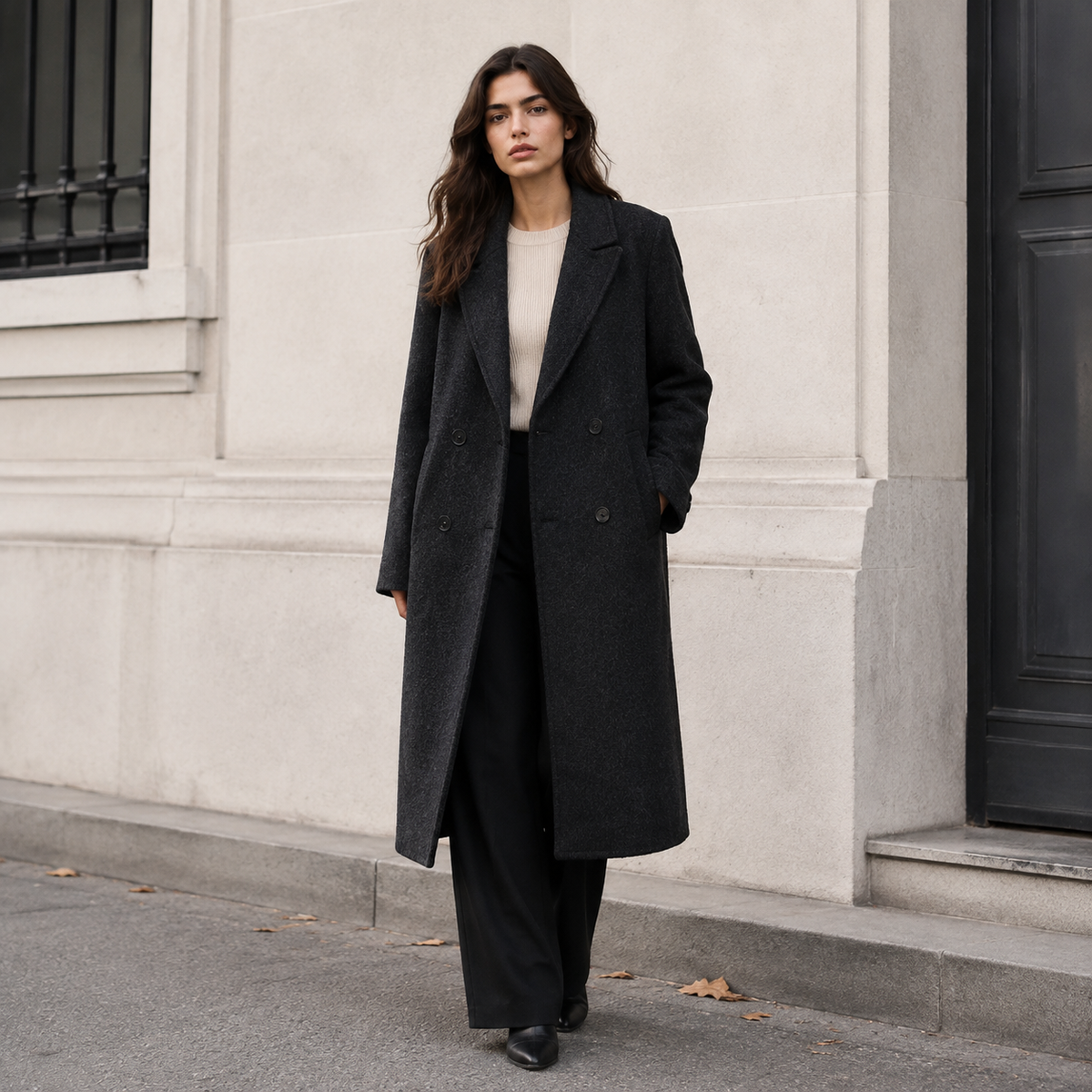 2026 New Premium Women's Winter Coat Luxury Double-Sided Long Jacket 8768