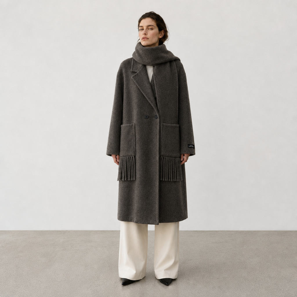 2026 New Women's Autumn/Winter Korean Style Casual Solid Color Wool Coat Custom OEM/ODM Service 8872