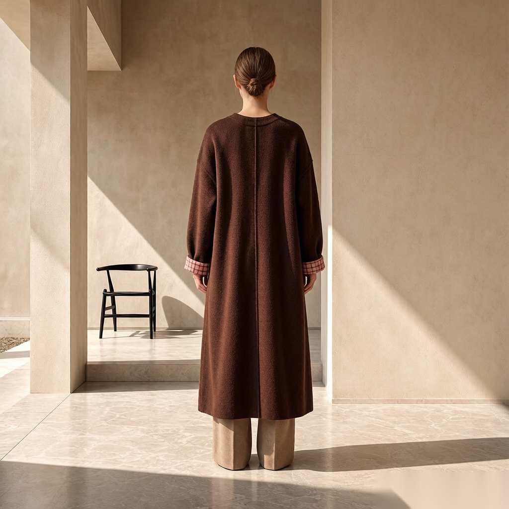 Women's Long Wool Coat Apparel Stock Wholesale 2537