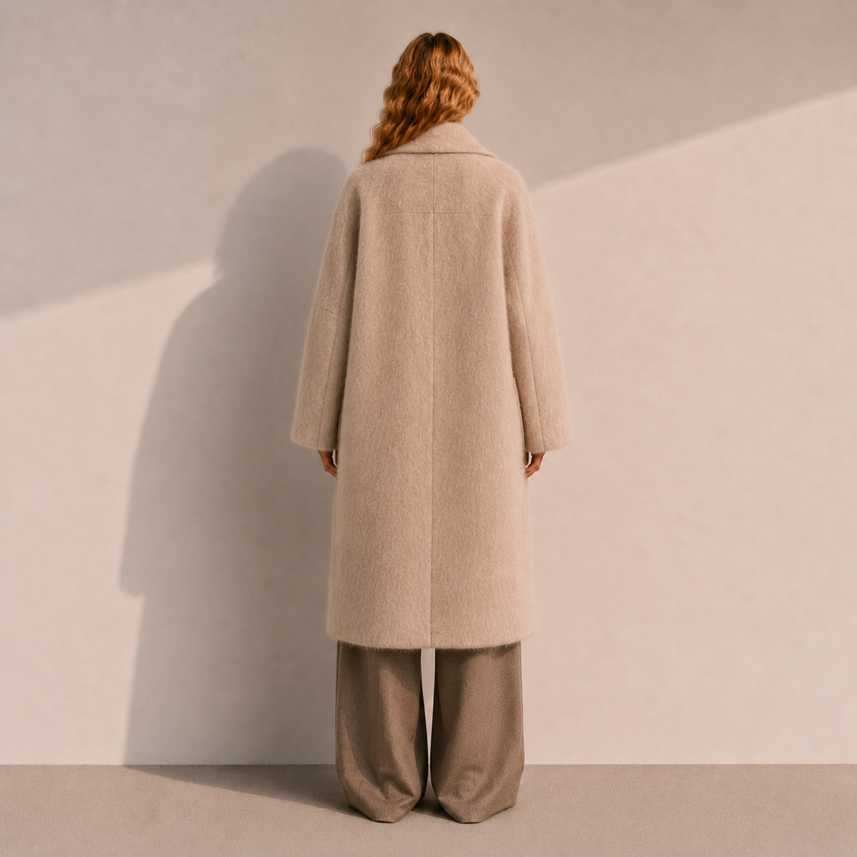 Elegant Casual Woolen Coat for Women with Thick Turtleneck Zipper Closure Detachable Belt Full Sleeve for Winter GC0054