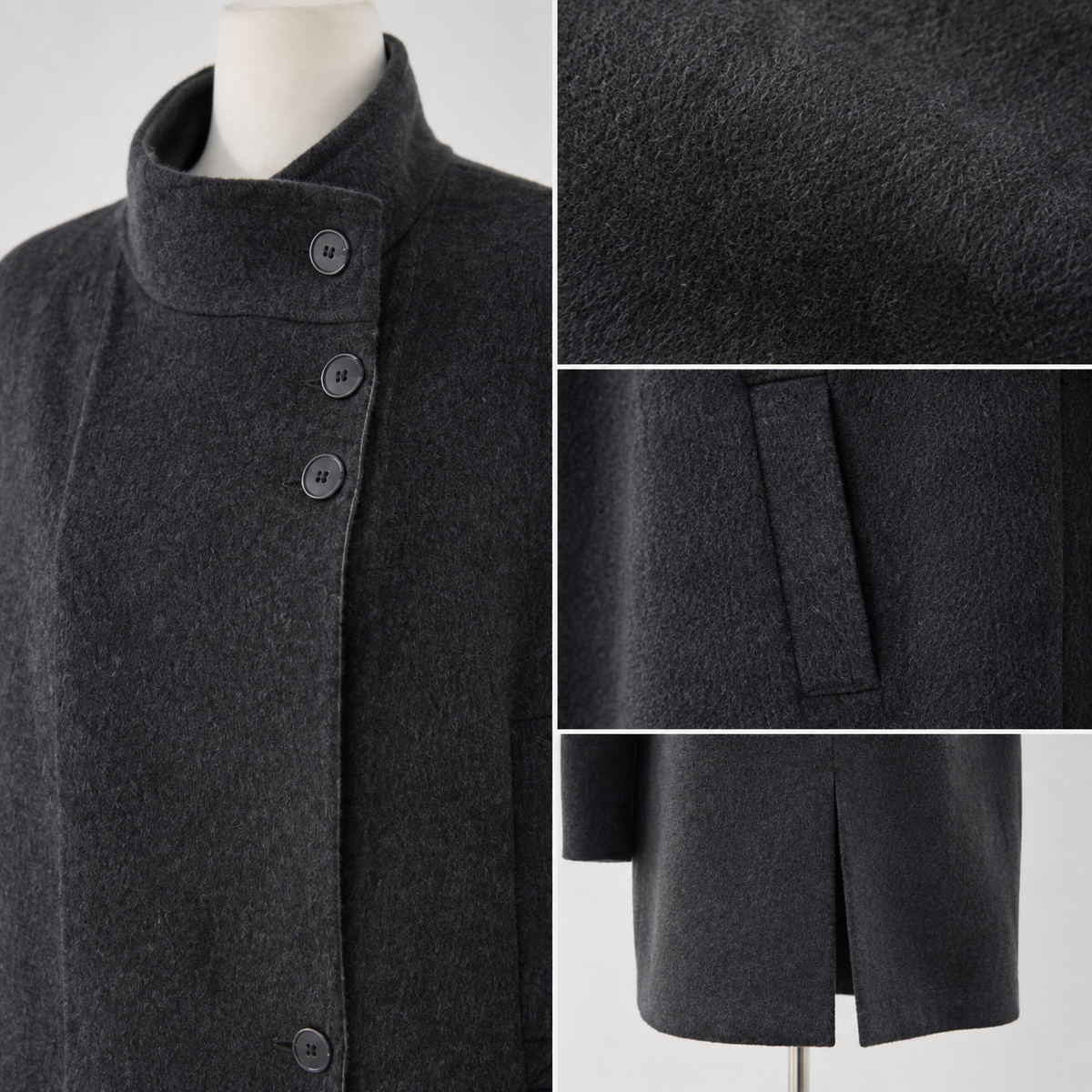 2026 New Luxury Women's Winter Coat High Quality Reversible Long Wool Woven Breathable Jacket 575