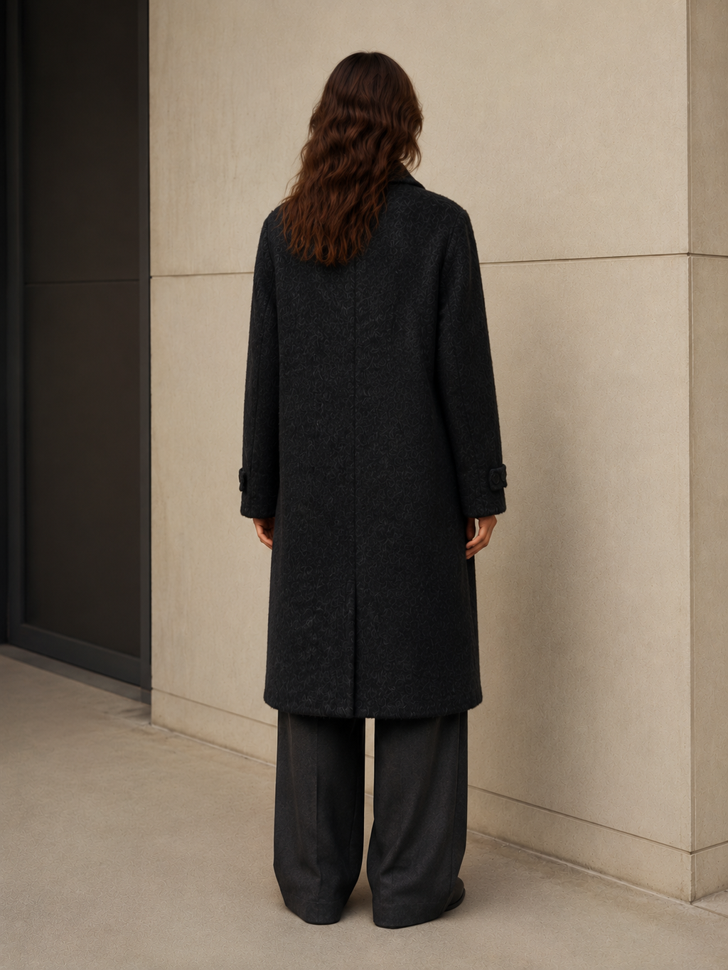 2026 New European American-Style Double-Faced Wool Long Warm Coat Exclusive Cross-Border Supply High-End Customizable Reversible GC0001