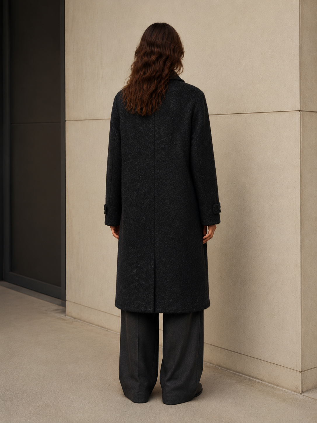 2026 New European American-Style Double-Faced Wool Long Warm Coat Exclusive Cross-Border Supply High-End Customizable Reversible GC0001
