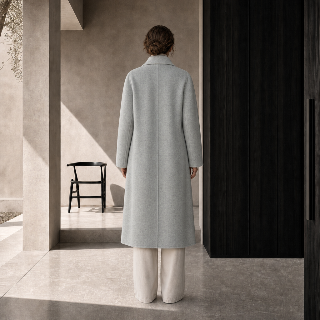 Women's Wool Thick Warming Winter Overcoat Elegant Coat 818