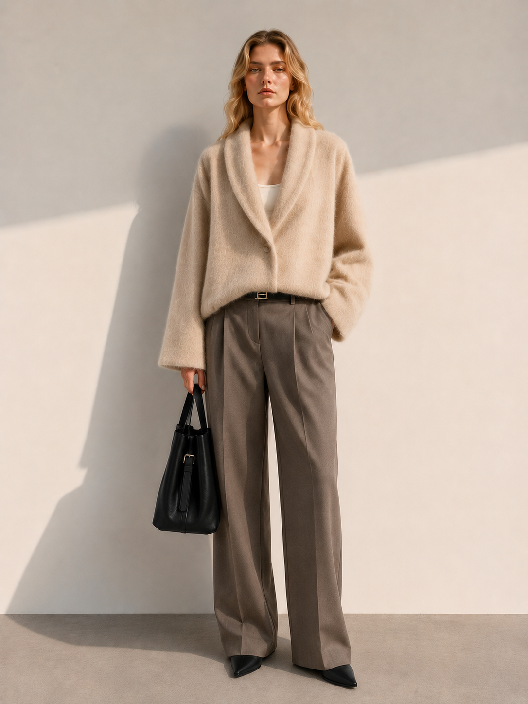 2026 New Autumn Winter Casual Cashmere Woolen Coat Designer-Inspired Wool Jacket Fleece Lining Elegant Handcrafted Thick Single GC0034