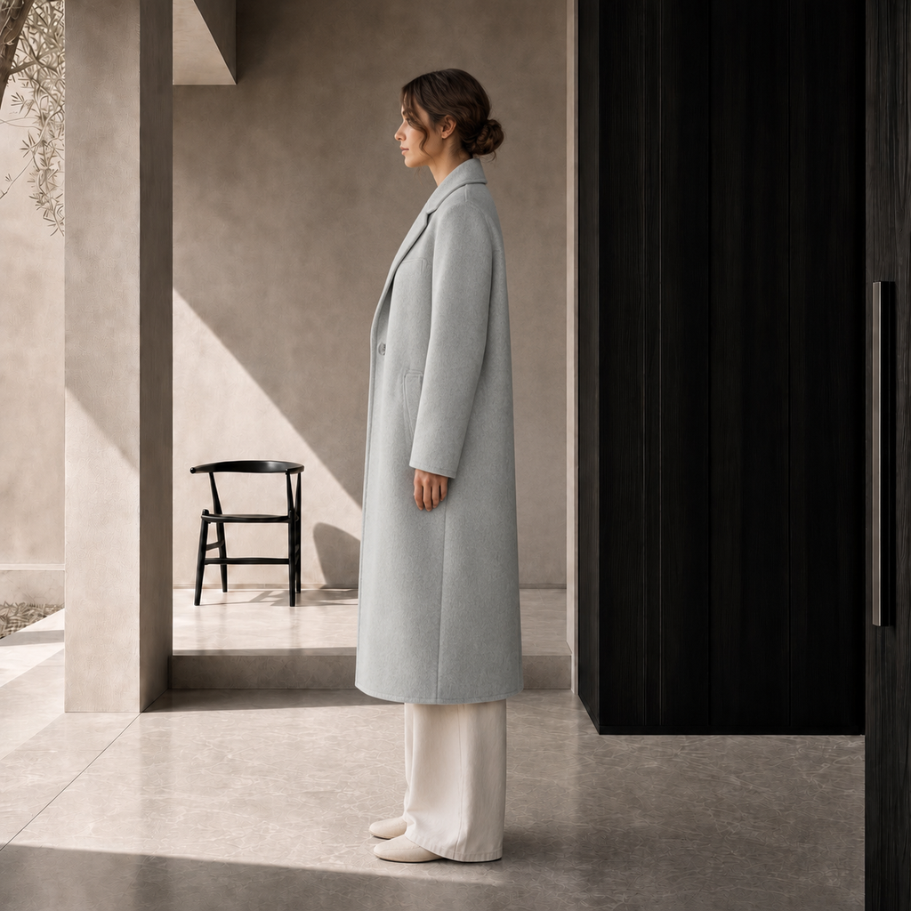 Women's Wool Thick Warming Winter Overcoat Elegant Coat 818