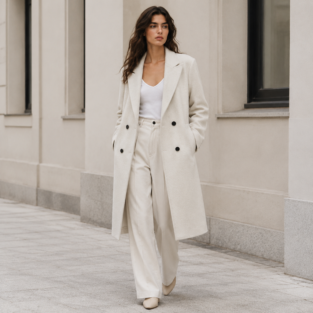 2026 New Premium Women's Winter Coat Luxury Double-Sided Long Jacket 8768