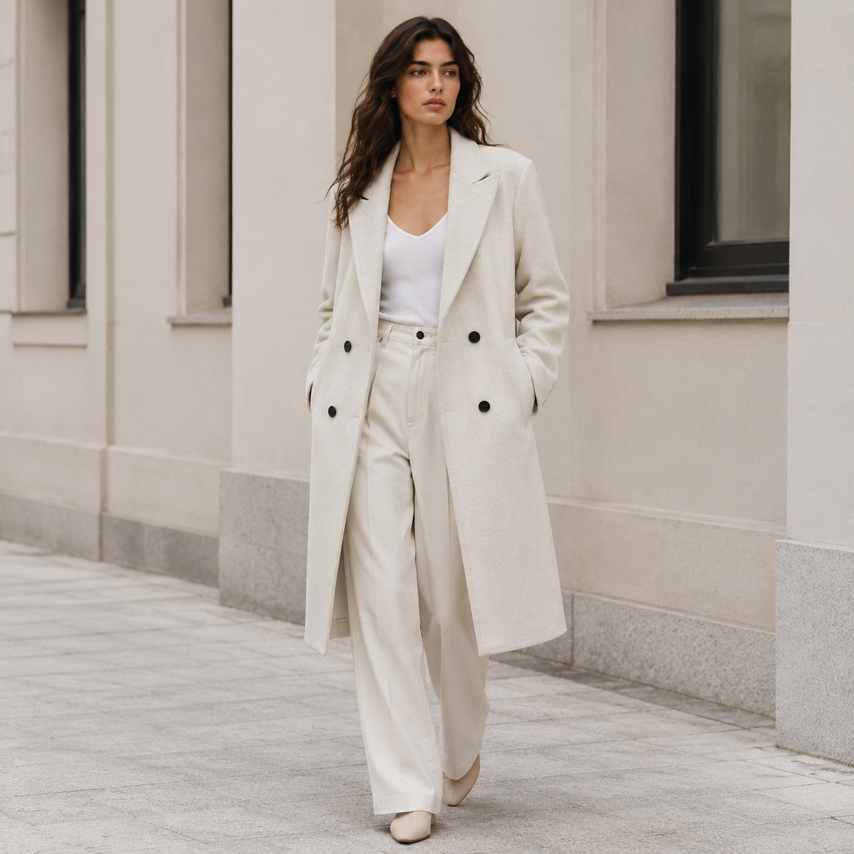 2026 New Premium Women's Winter Coat Luxury Double-Sided Long Jacket 8768