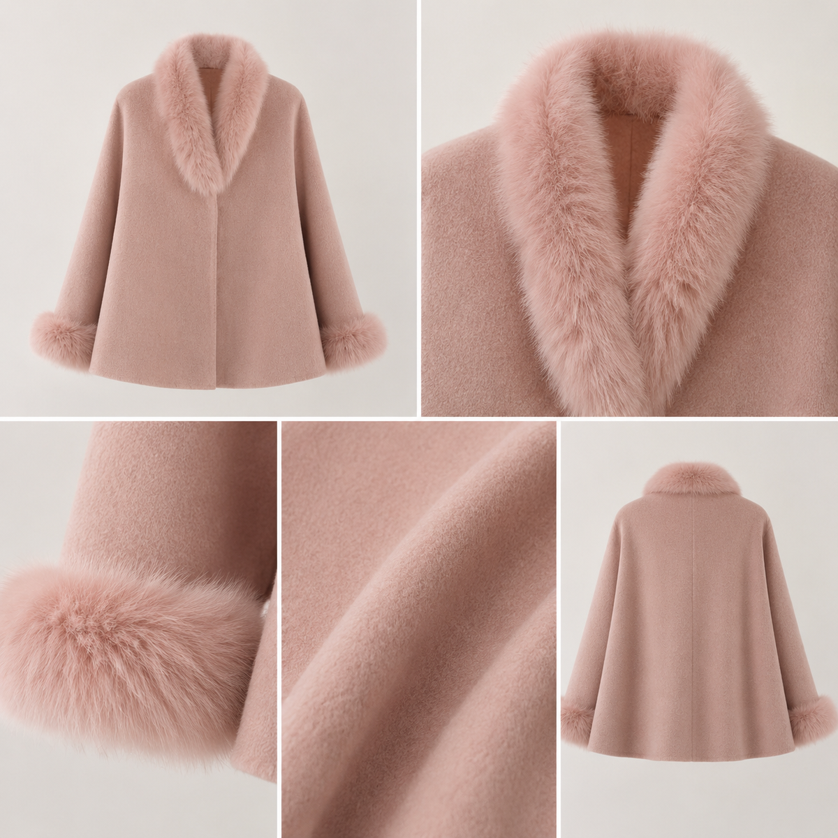 2026 Winter Women's Latest Design Cashmere Jacket, Plus Size Cashmere Wool Coat Apparel Stock L25124