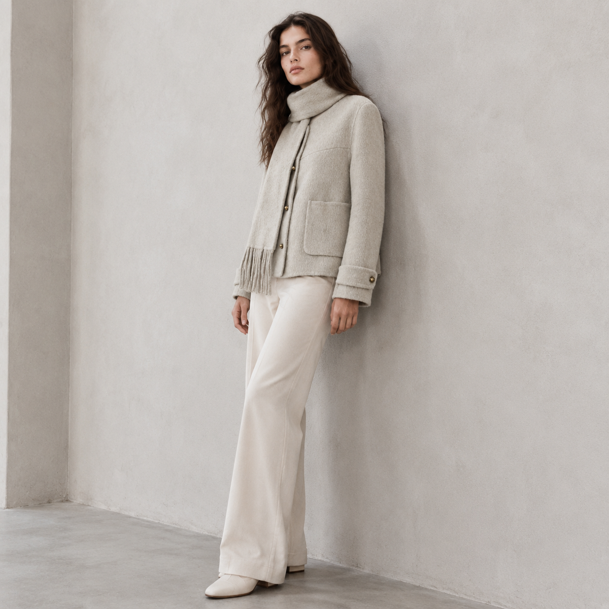 2026 Winter Women's Clothing, Chanel Style Design Cashmere Wool Coat Apparel Stock H2678
