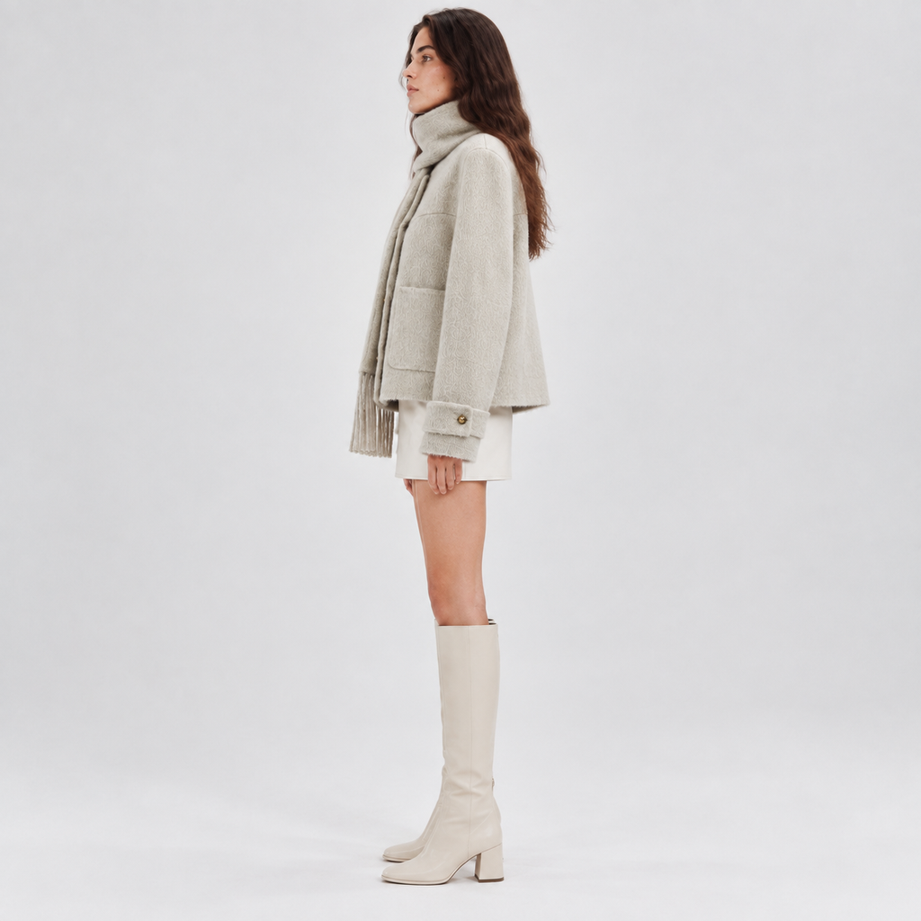 2026 Winter Women's Clothing, Chanel Style Design Cashmere Wool Coat Apparel Stock H2678